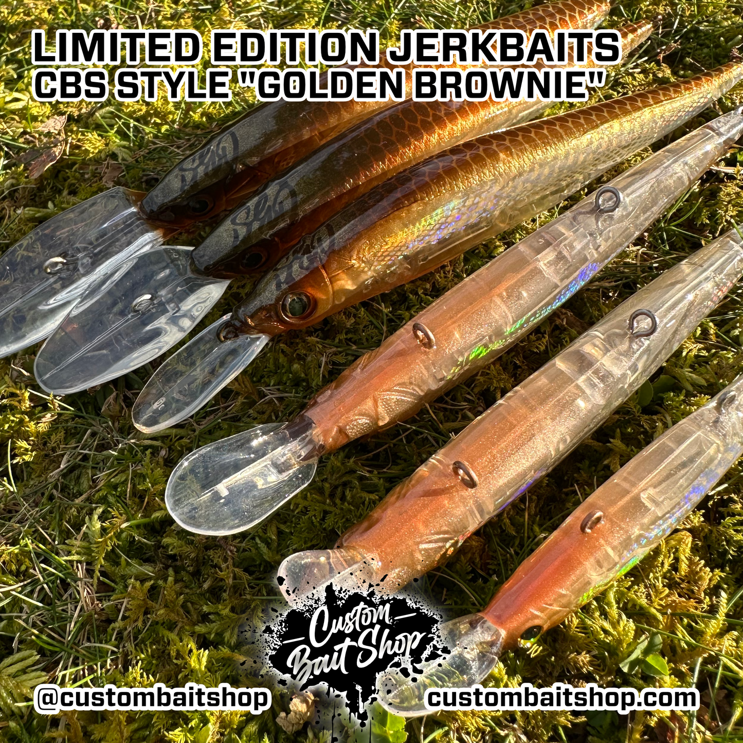 Golden Brownie - LE Jerkbaits (Sale)