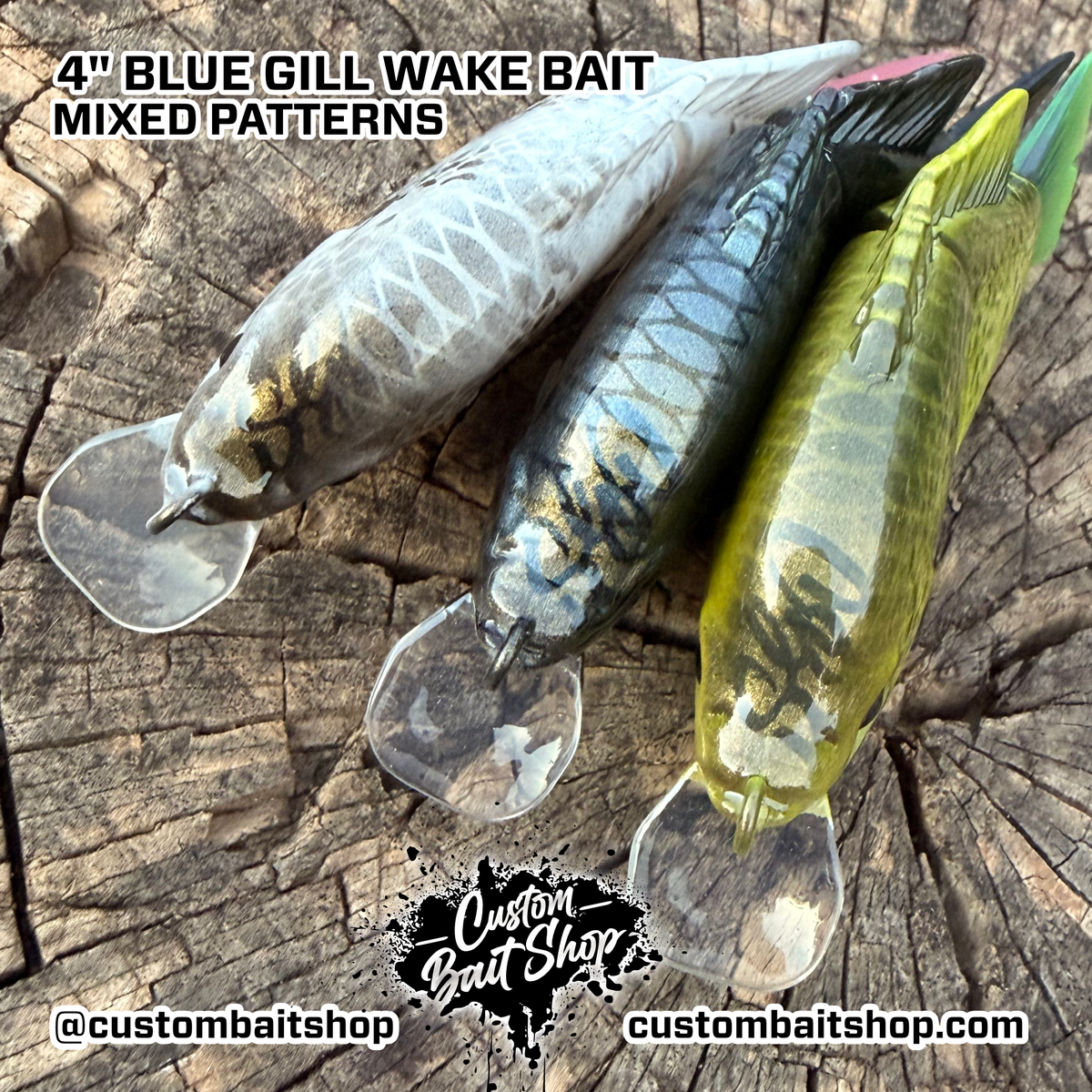 4" Blue Gill Wake Bait (Drop)