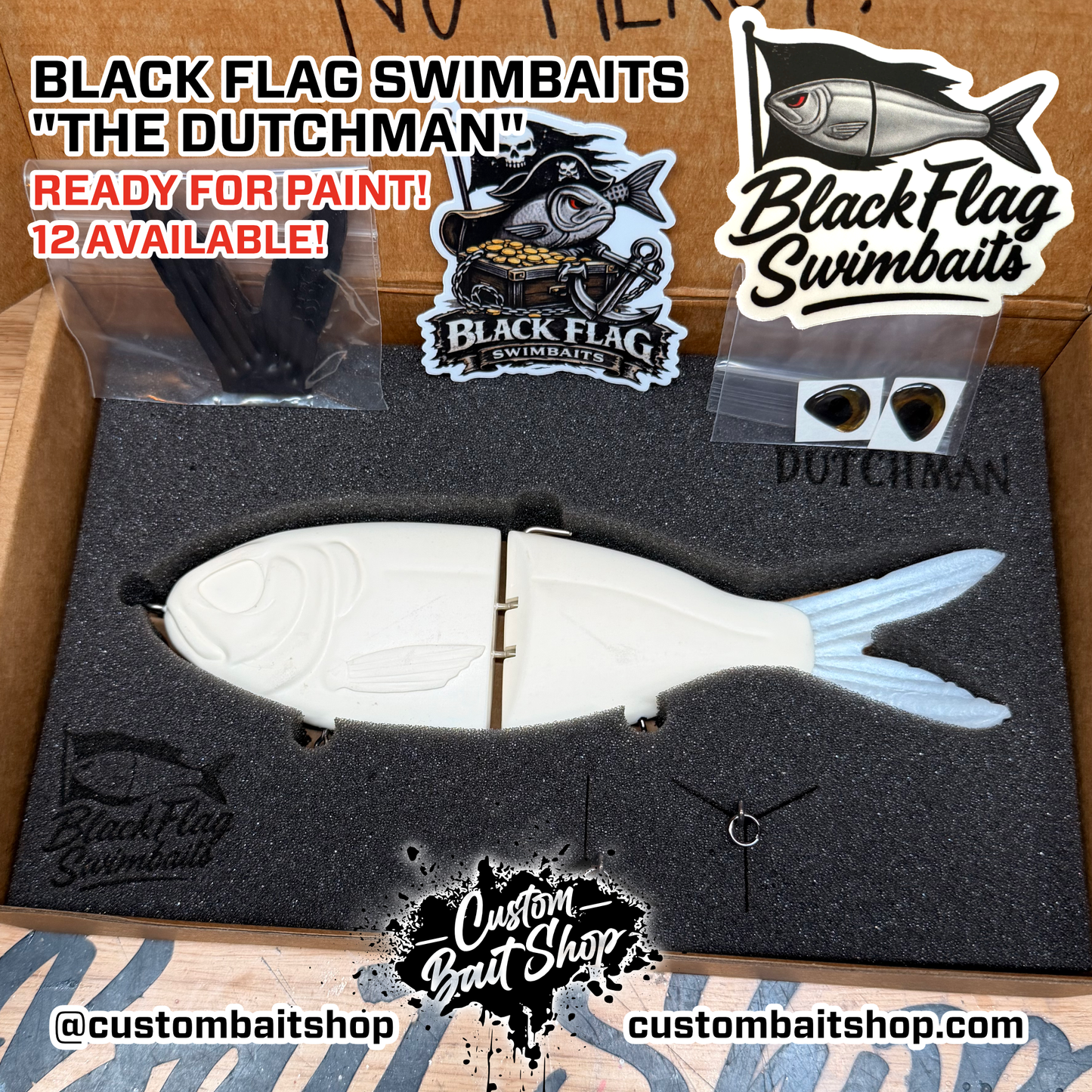 Black Flag Swimbaits - Ready for Paint