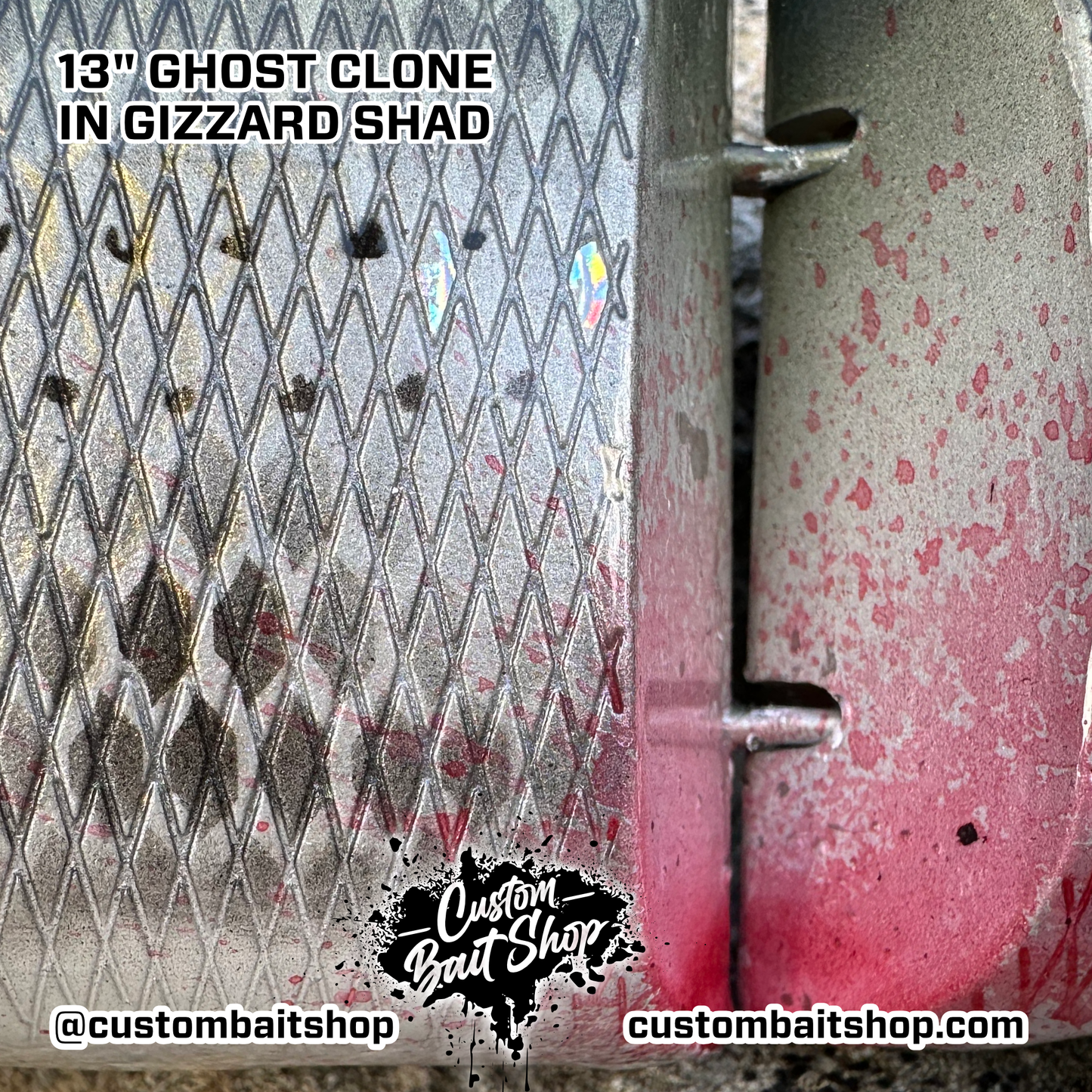 13" DRT Ghost Swim Bait Clone
