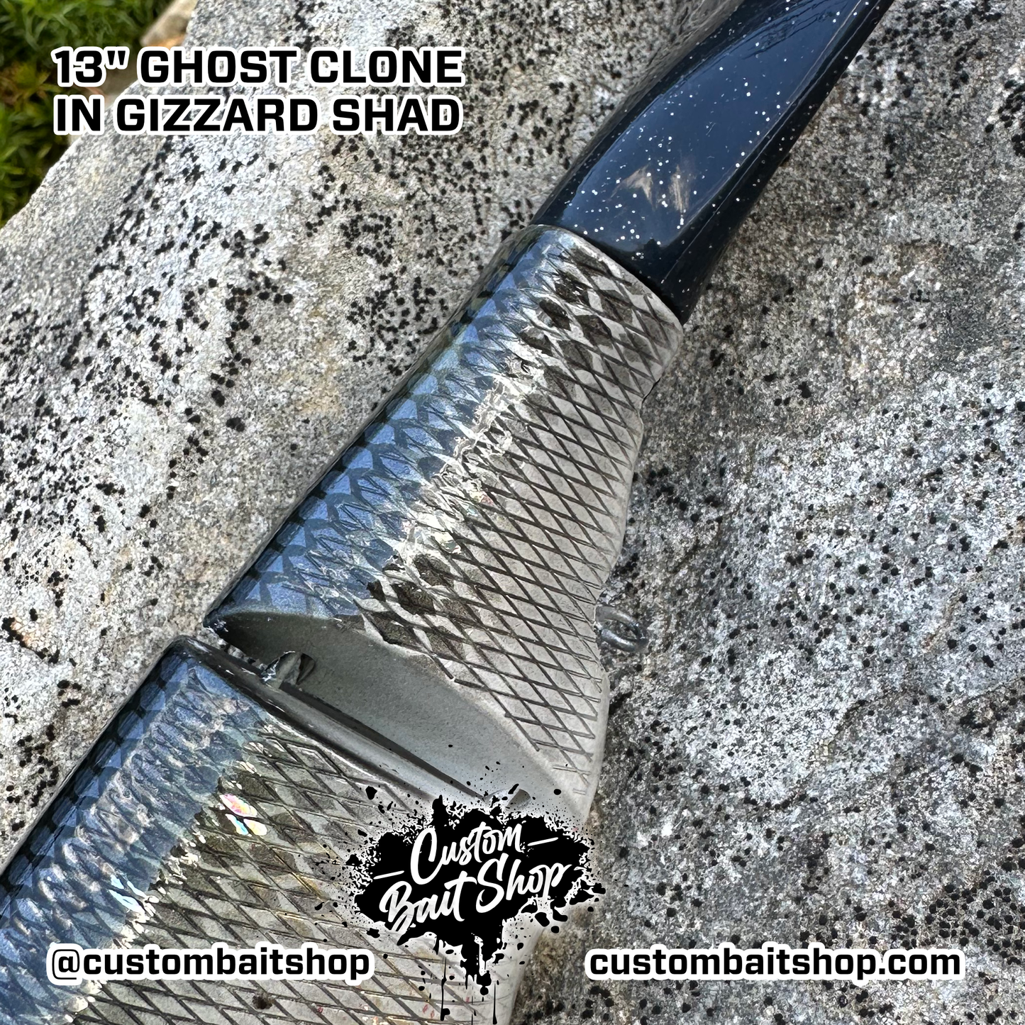 13" DRT Ghost Swim Bait Clone