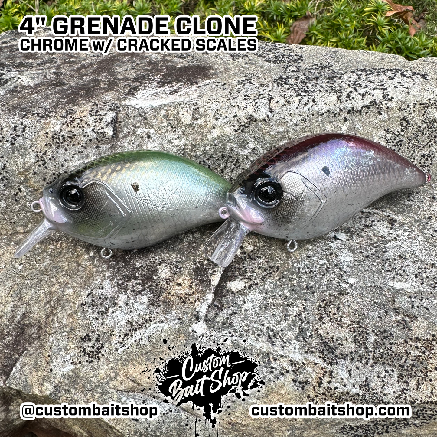 4" Grenade Clone - Chrome Cracked Scales (Sale)