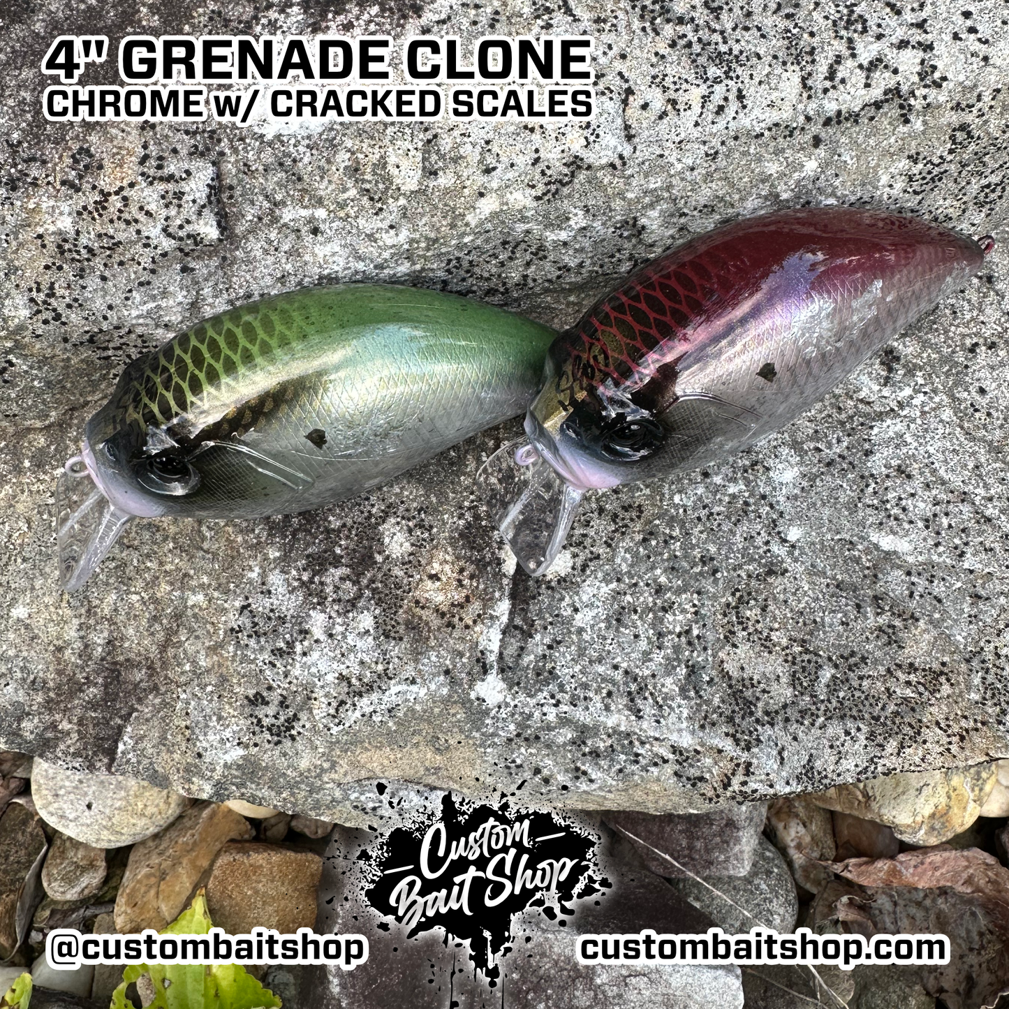 4" Grenade Clone - Chrome Cracked Scales (Sale)