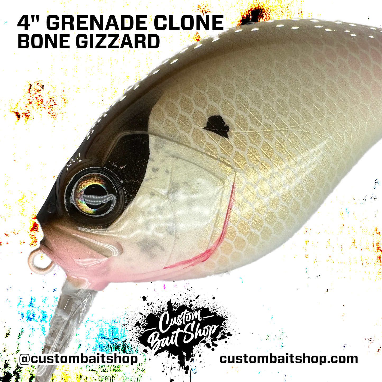 4" Grenade Clone - Bone (Sale)