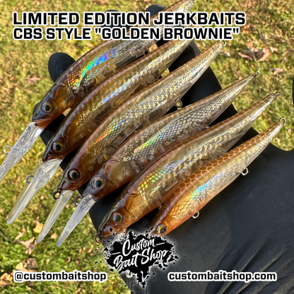 Golden Brownie - LE Jerkbaits (Sale)
