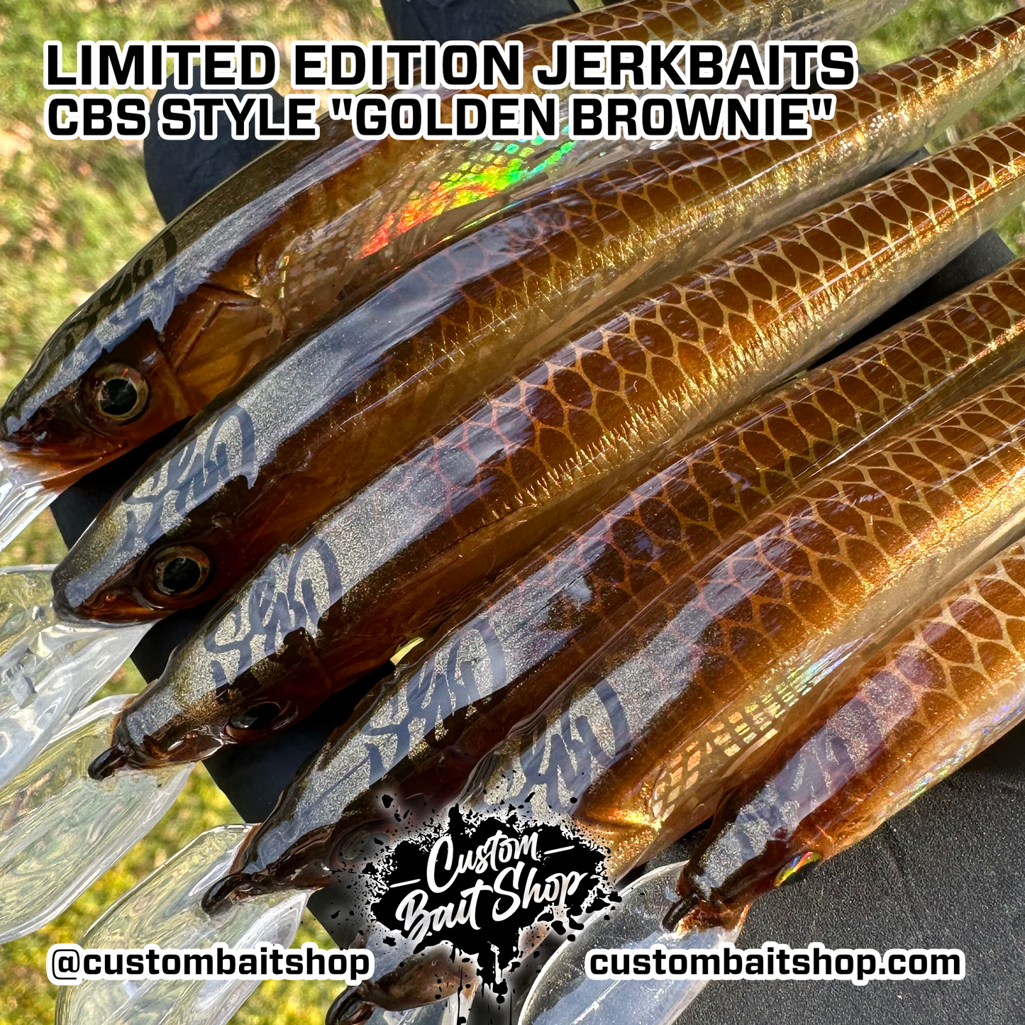 Golden Brownie - LE Jerkbaits (Sale)