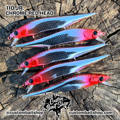 Chrome Red Head - Jerkbaits (Drop)