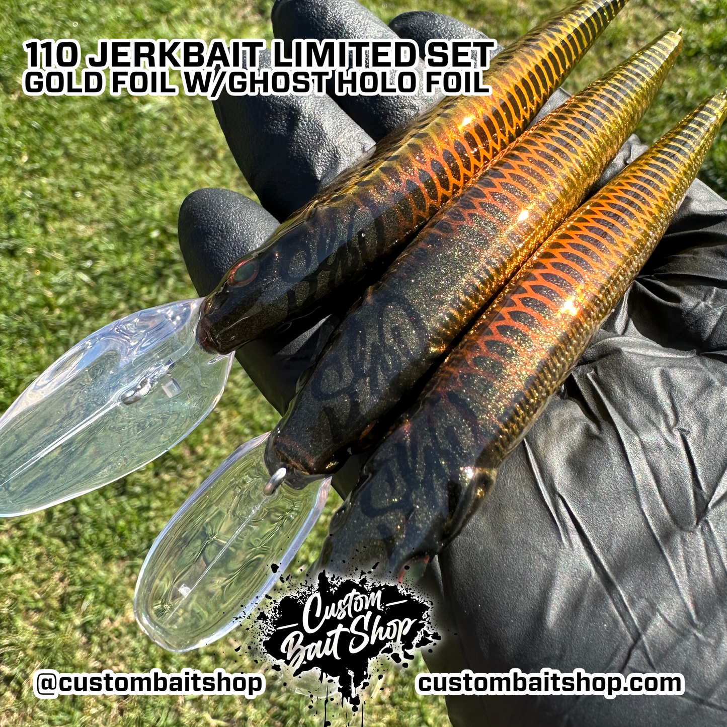 Duo Foil Gold Jerkbaits - L.E. Jerkbaits (Sale)