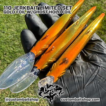 Duo Foil Gold Jerkbaits - L.E. Jerkbaits (Sale)