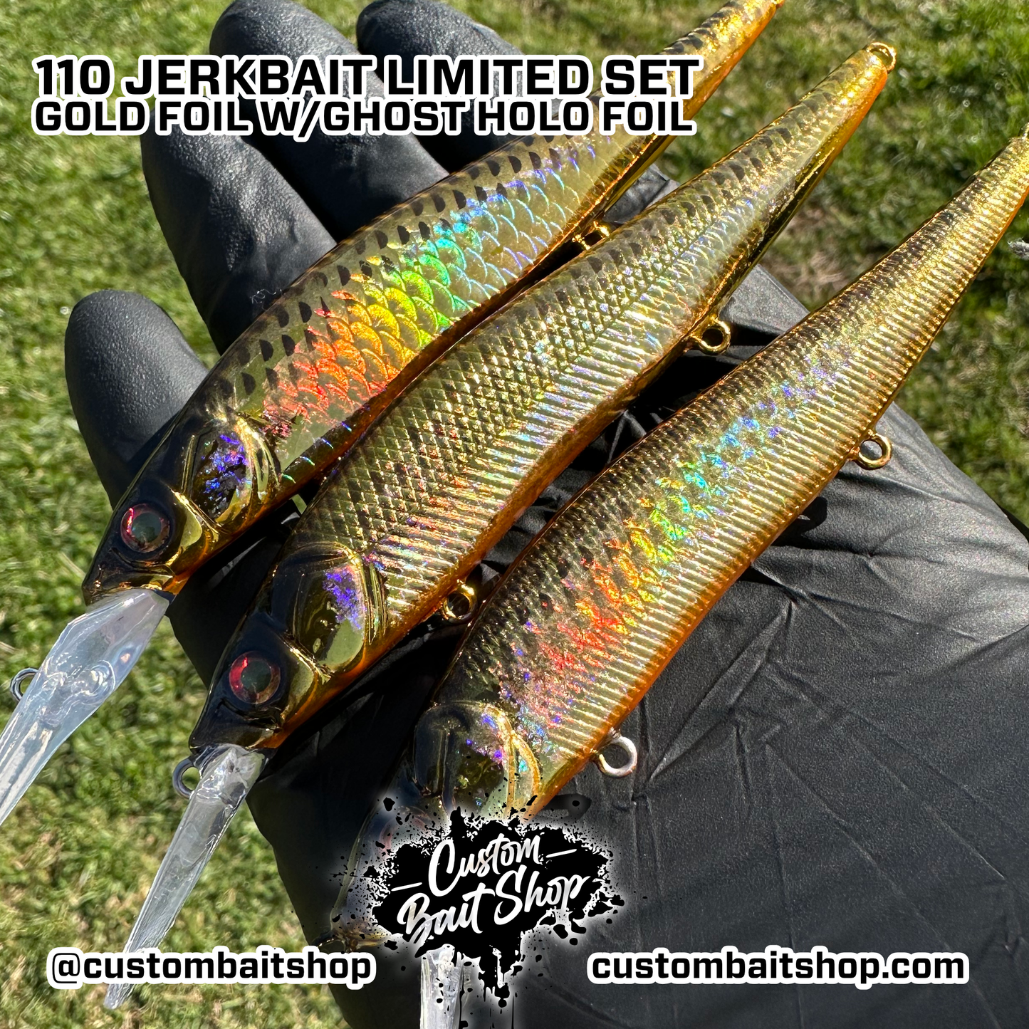 Duo Foil Gold Jerkbaits - L.E. Jerkbaits (Sale)