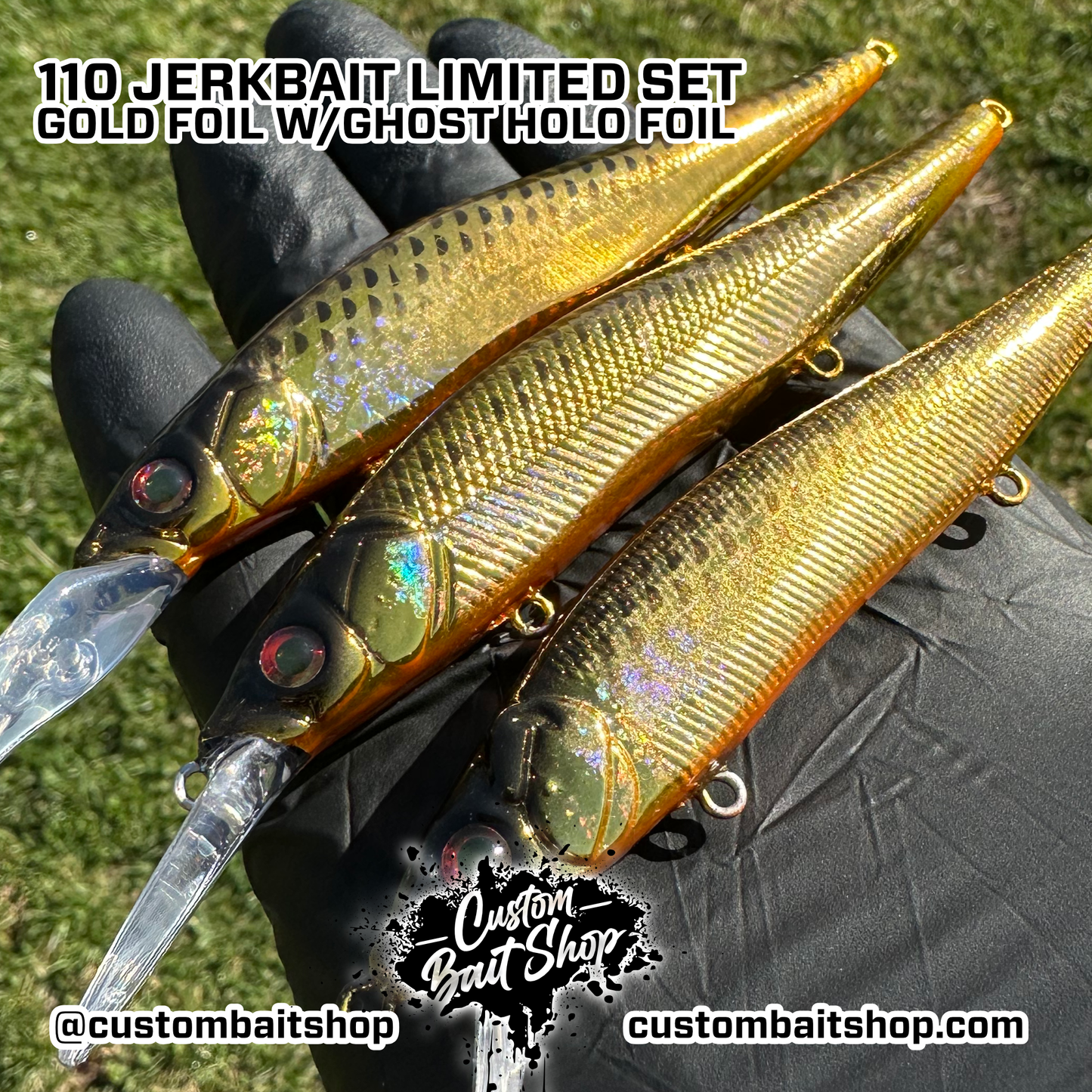 Duo Foil Gold Jerkbaits - L.E. Jerkbaits (Sale)