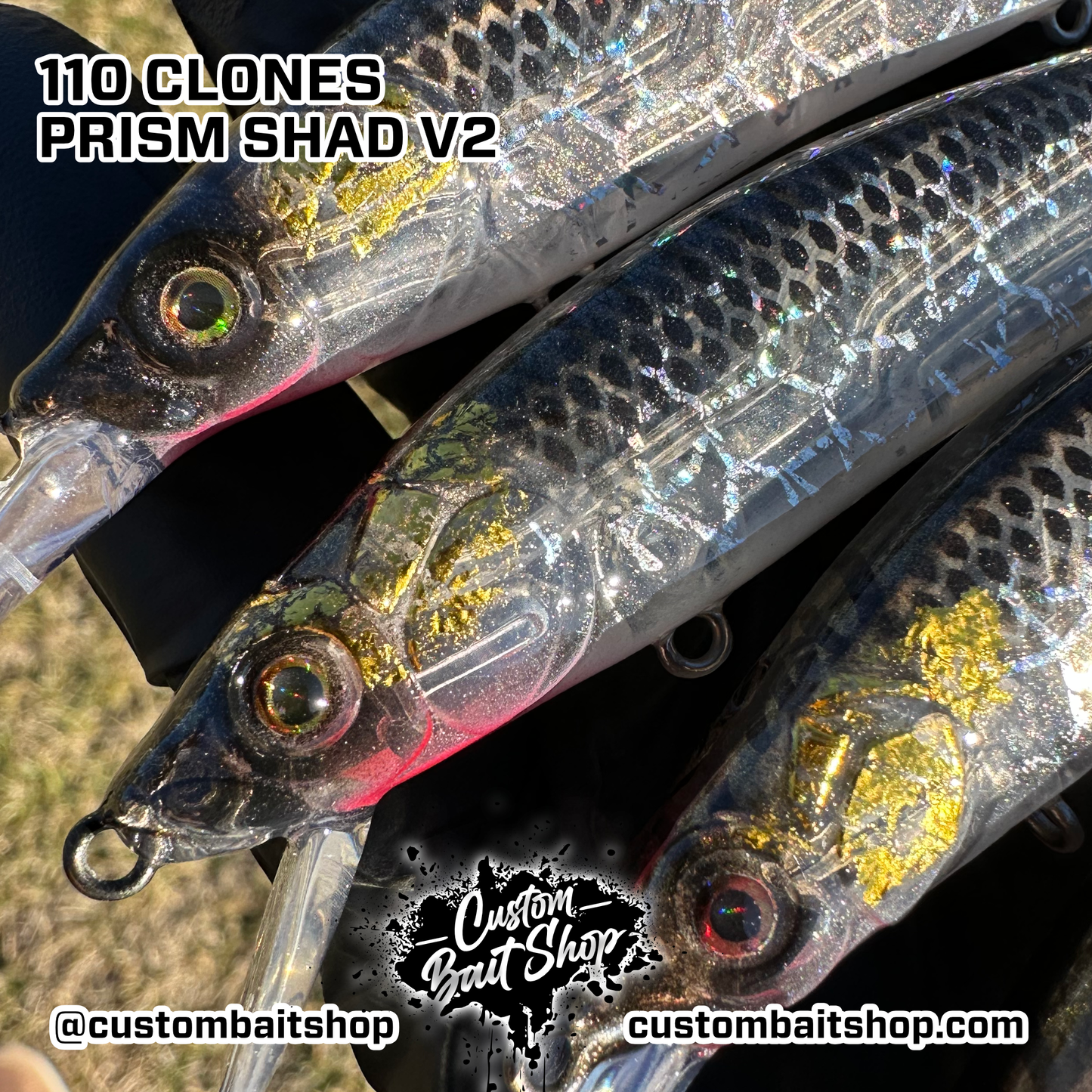 Ghost Prism Shad v2- LE Jerkbaits (Sale)