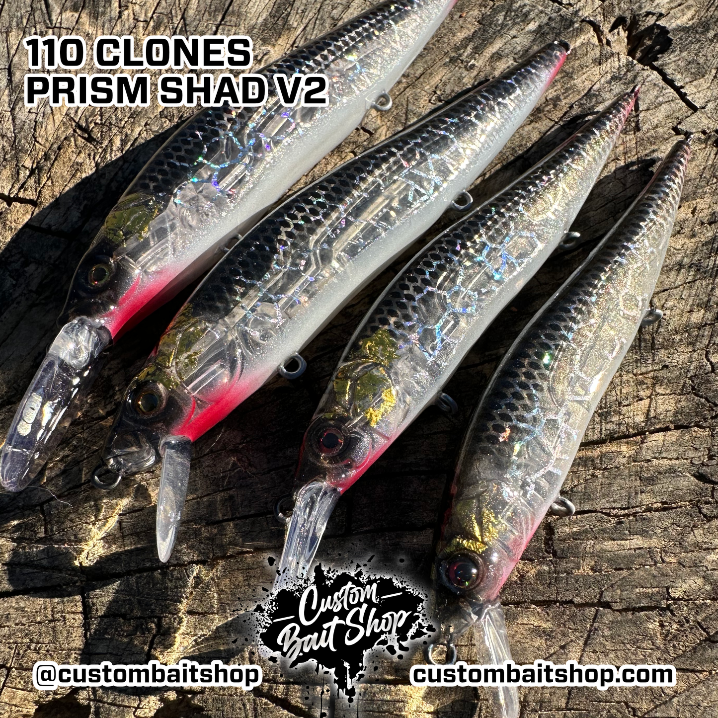 Ghost Prism Shad v2- LE Jerkbaits (Sale)
