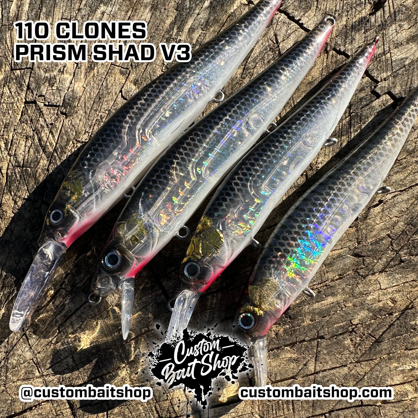 Ghost Prism Shad v3- LE Jerkbaits (Sale)