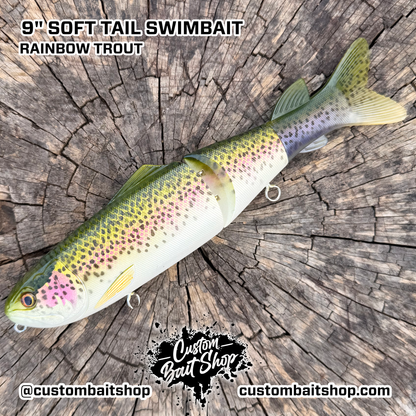 9" Soft Tail Swimbait (Drop)