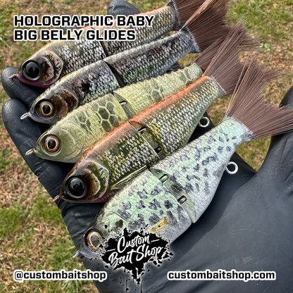 5" Wee Shad Micro Glide - Holographic Series