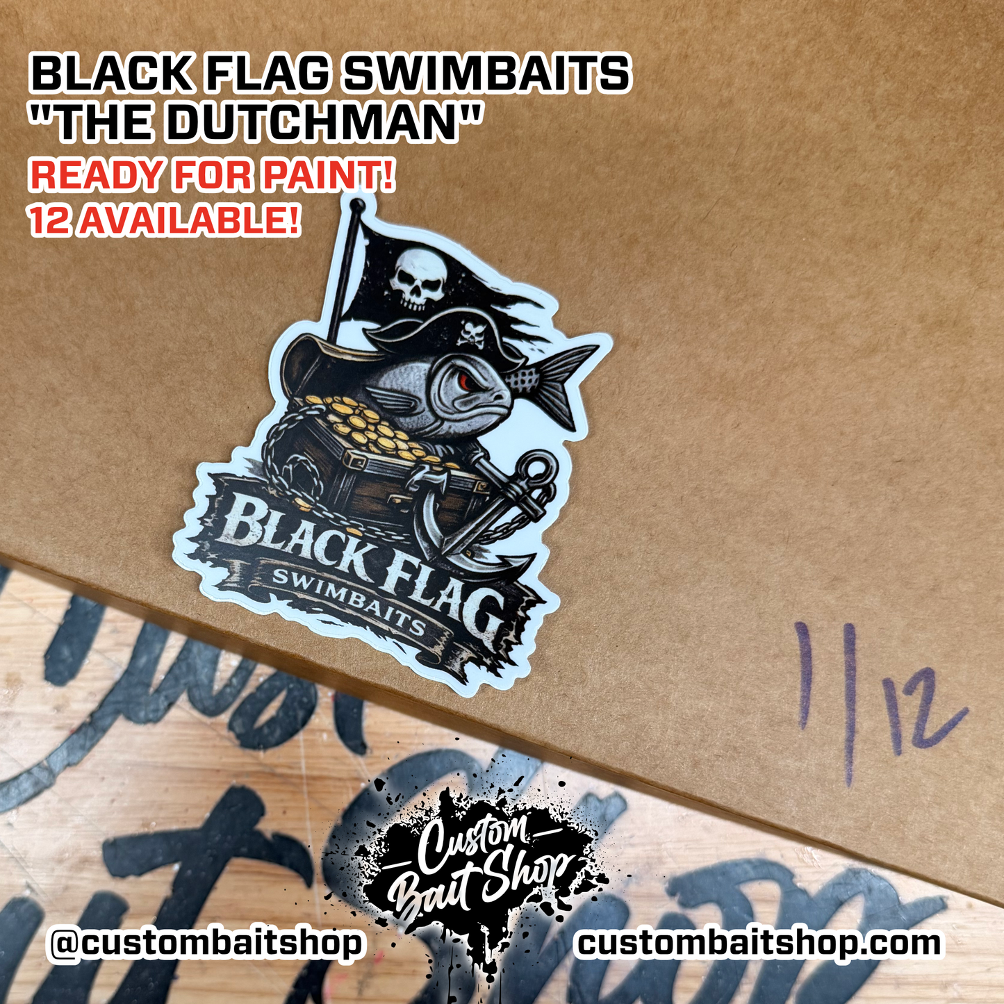 Black Flag Swimbaits - Ready for Paint