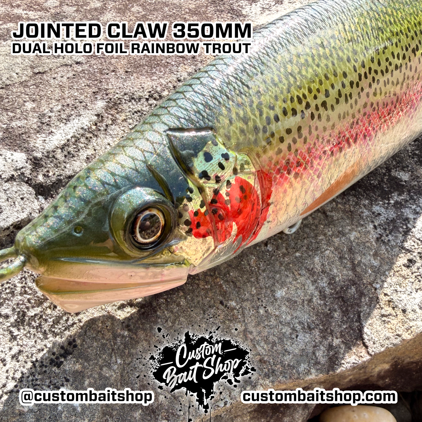 Jointed Claw 350MM - Holo Rainbow Trout (Sale)