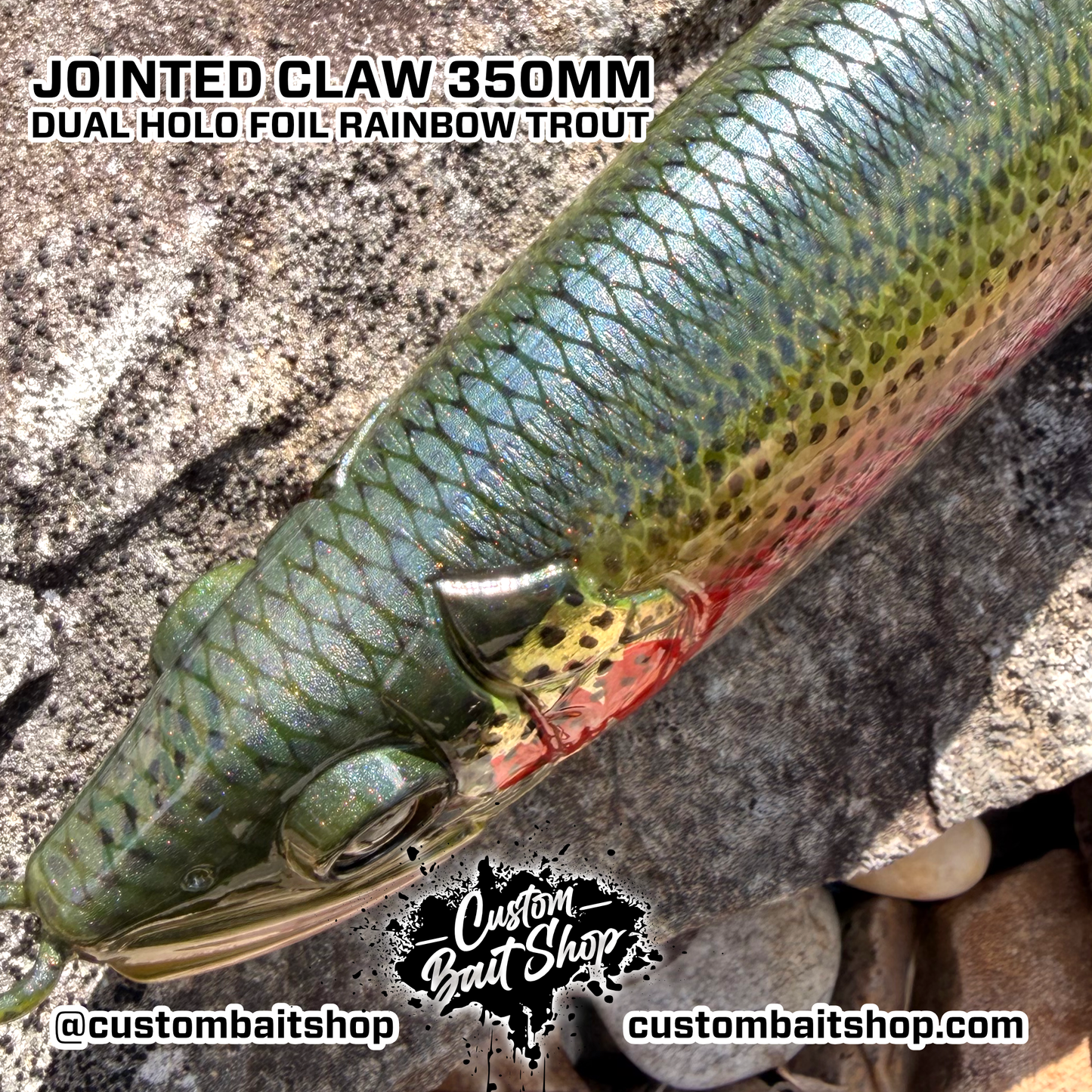 Jointed Claw 350MM - Holo Rainbow Trout (Sale)