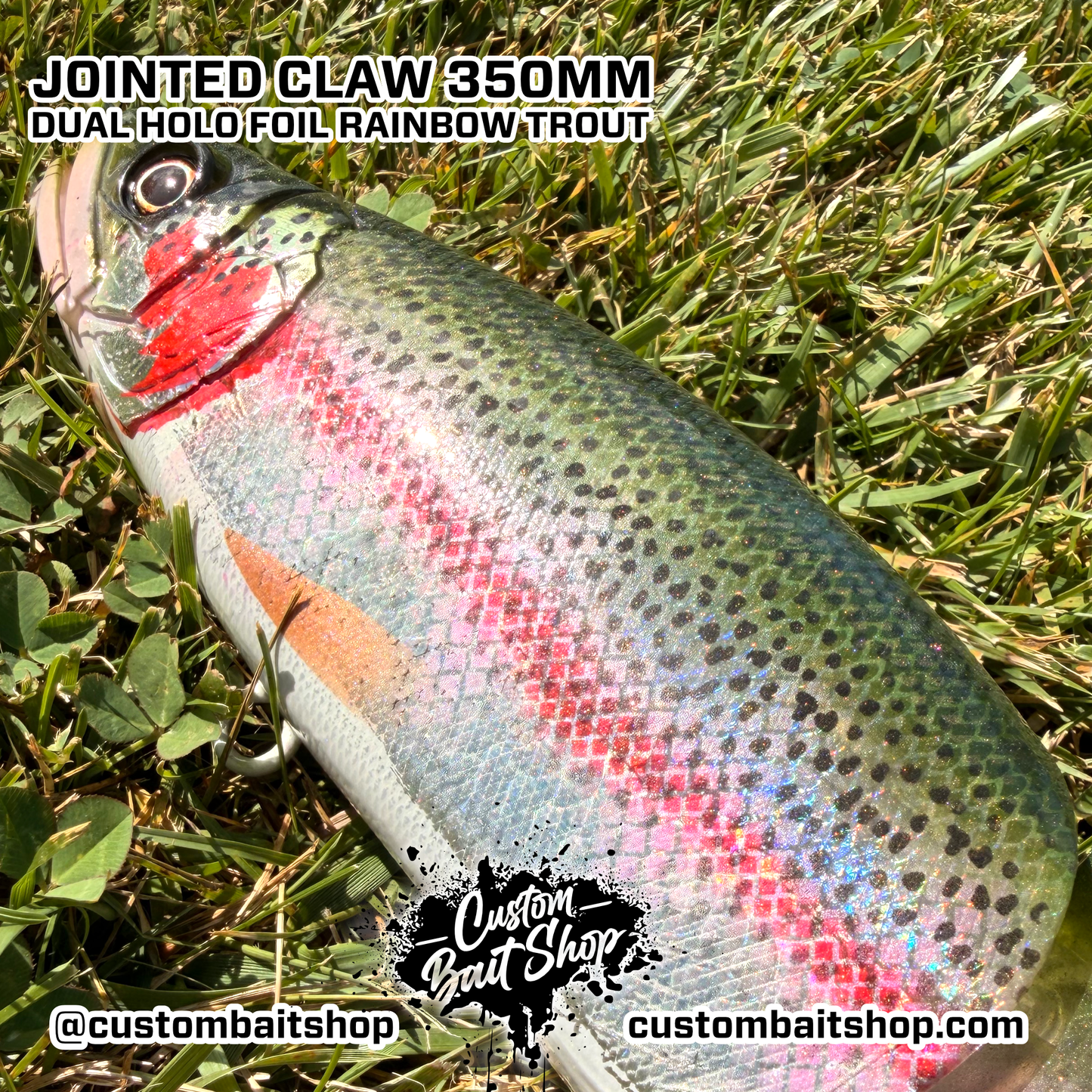 Jointed Claw 350MM - Holo Rainbow Trout (Sale)