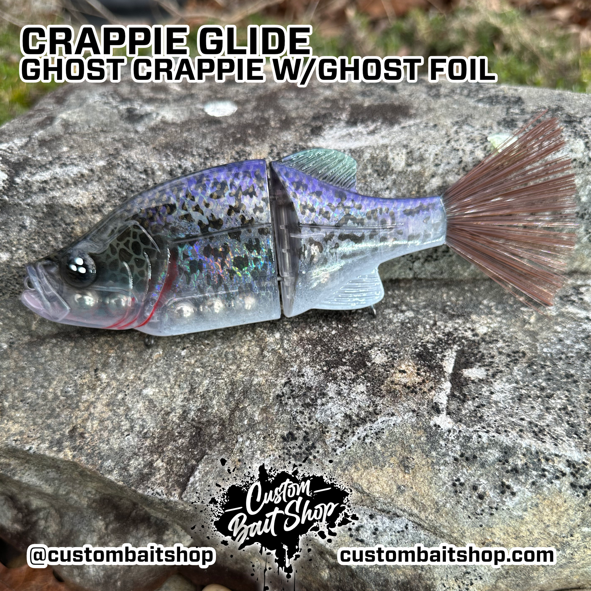 crappie fishing lure hd 7" Crappie Glide Bait – Custom Bait Shop