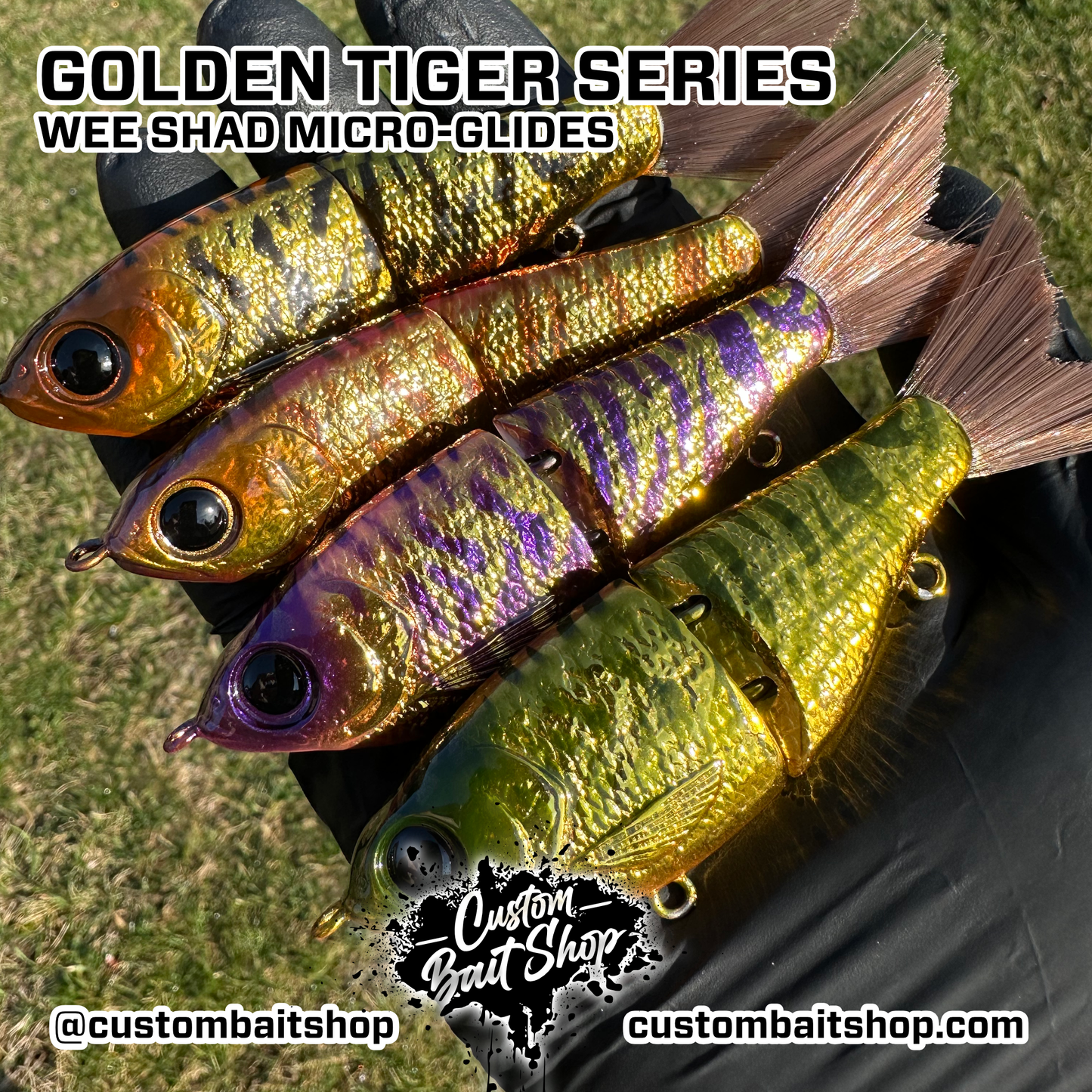 5" Wee Shad Micro Glide - Holographic Series