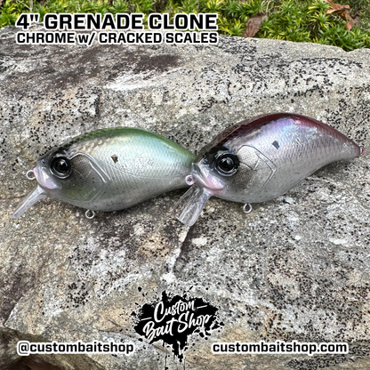 4" Grenade Clone - Chrome Cracked Scales (Sale)