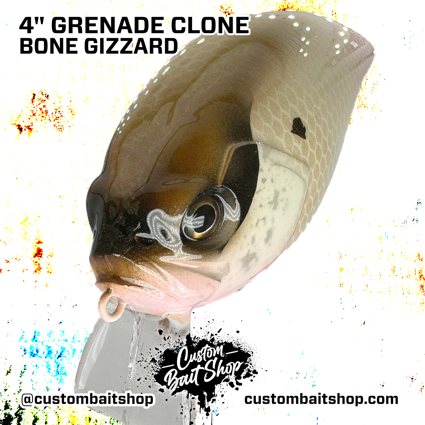4" Grenade Clone - Bone (Sale)