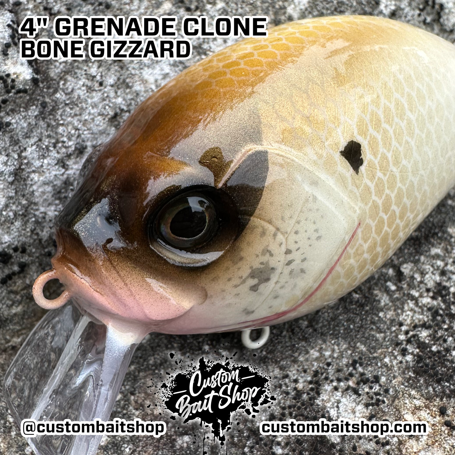 4" Grenade Clone - Bone (Sale)