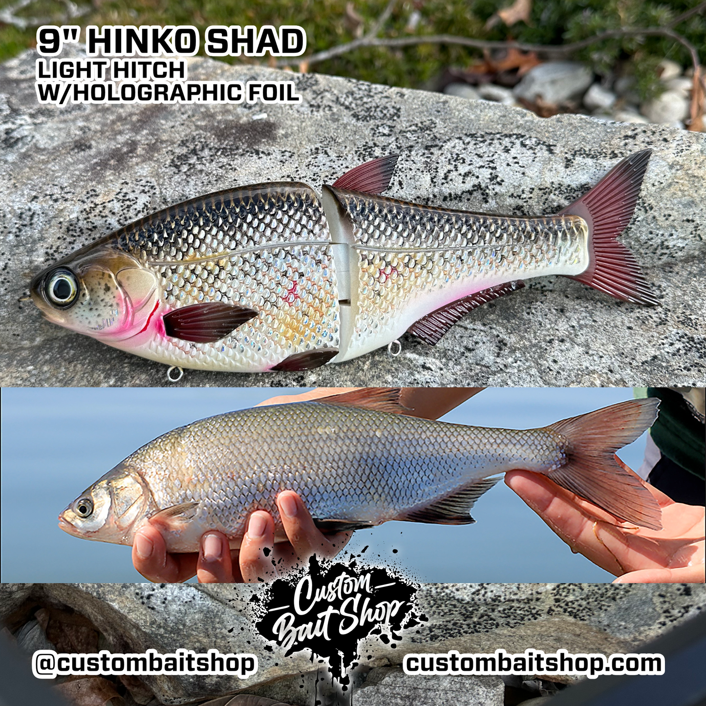 Hinko 9" Shad - Special Patterns