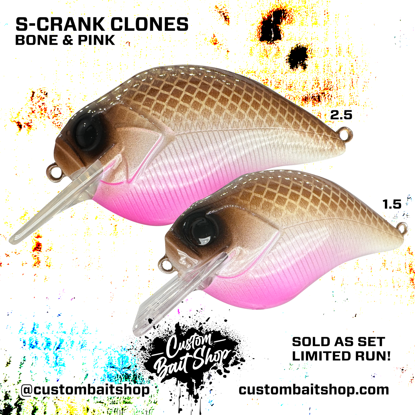 S-Crank Clone - Bone/Pink Set (Sale)