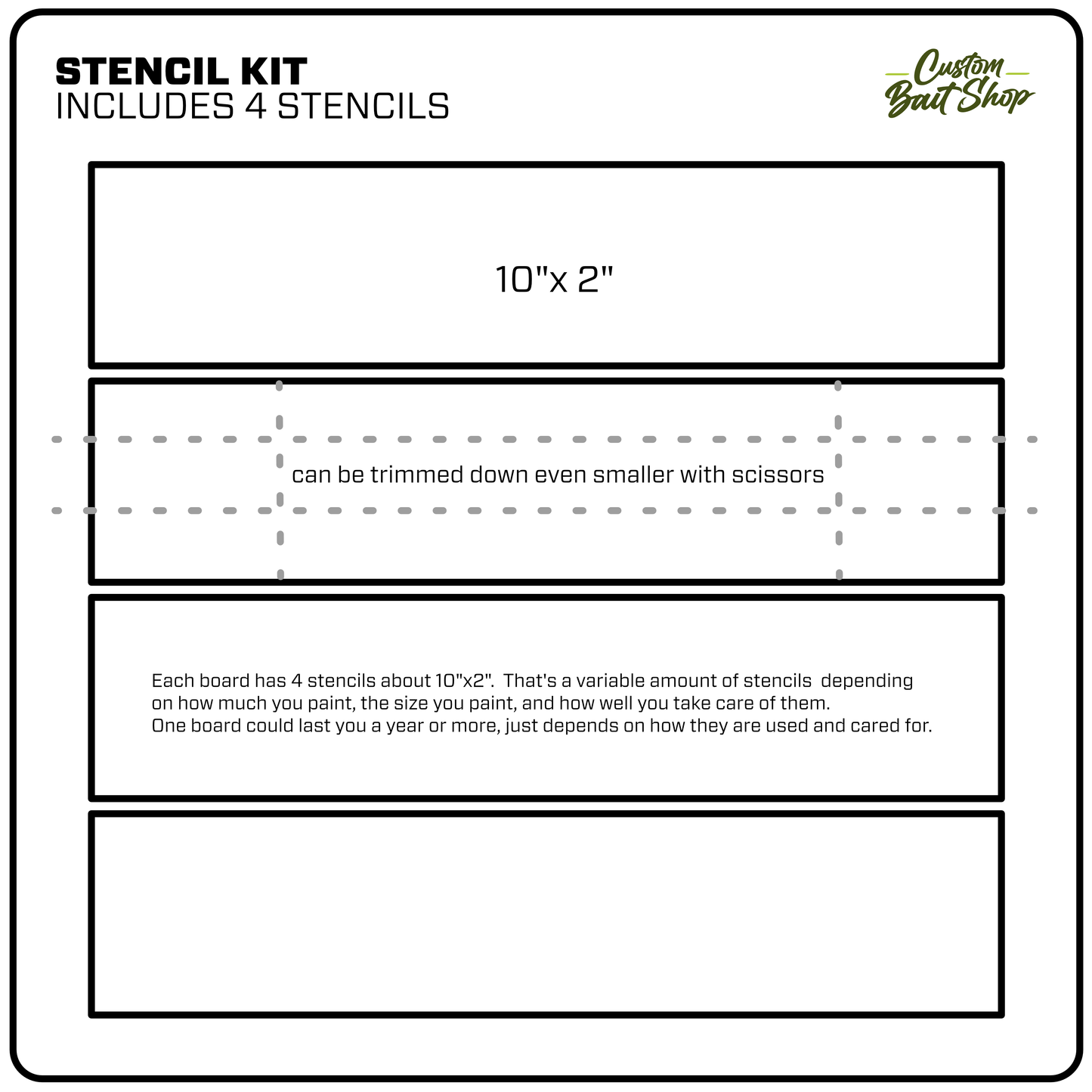 Soft Stencil System - Professional Bait Stencil Kit