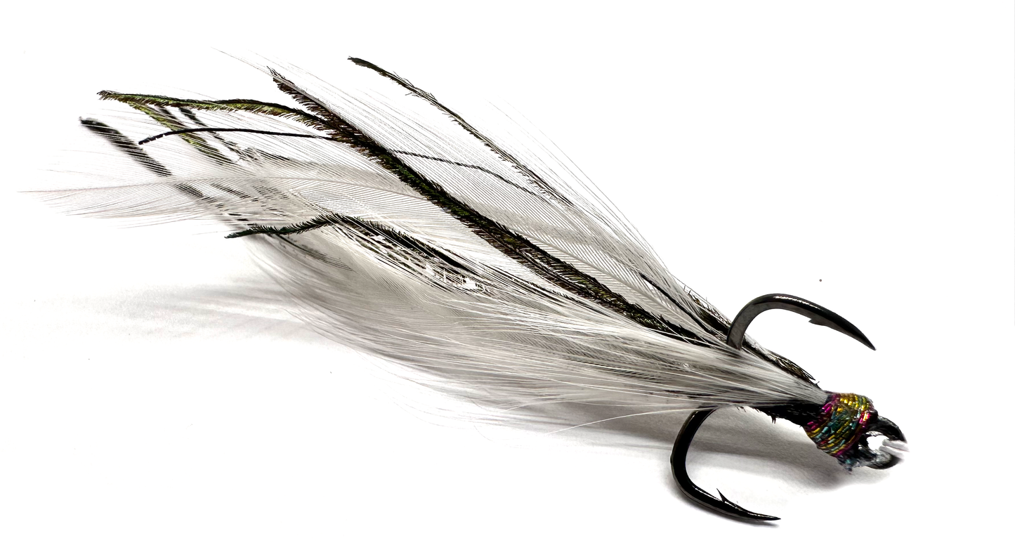 Custom #4 Feathered Treble Hook - 001