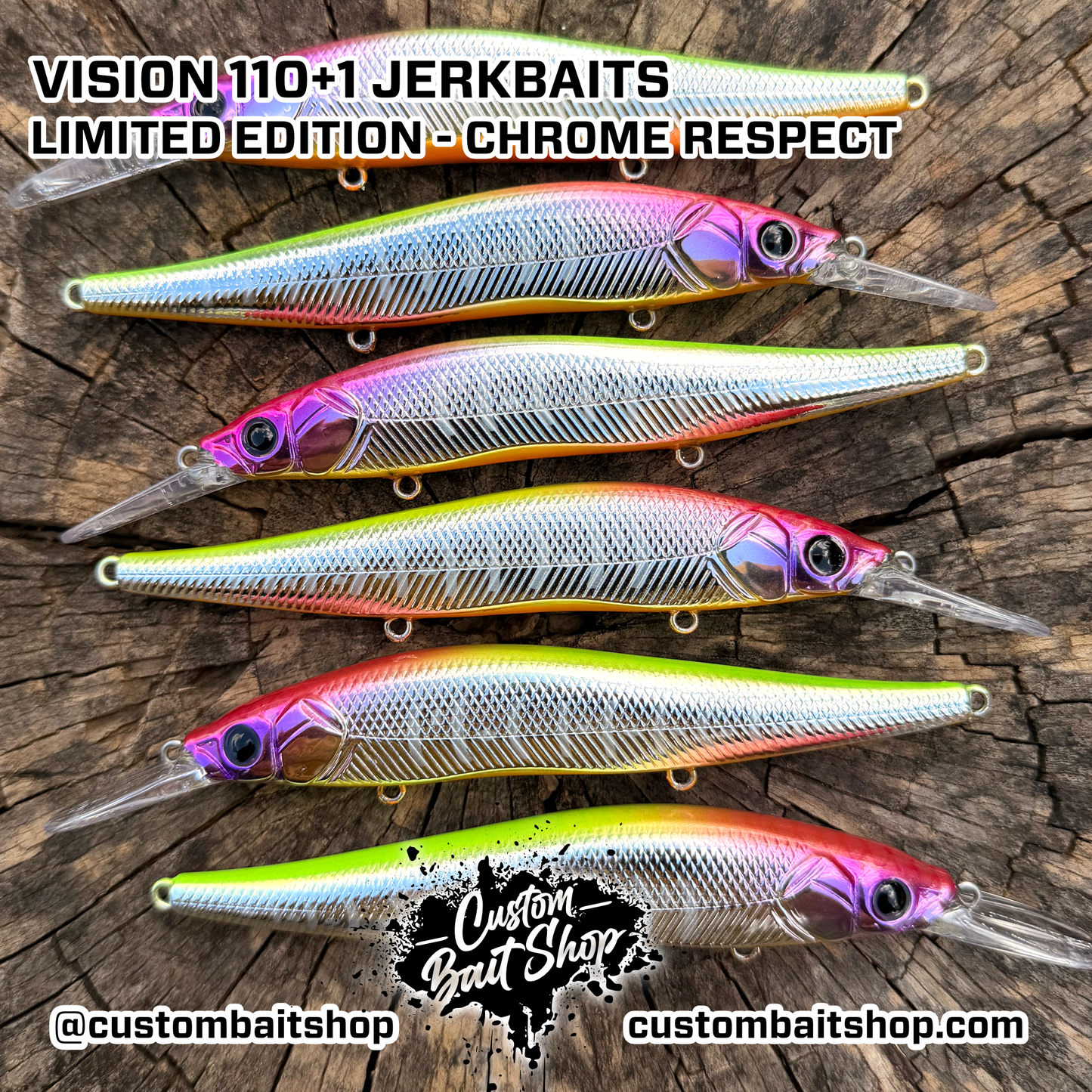 Chrome IF Hachiro - LE Jerkbaits (Sale)