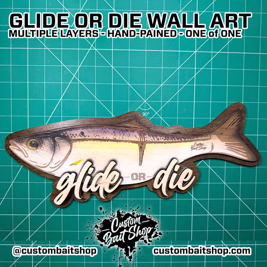 Custom 2D Layered Wood Art - Glide or Die